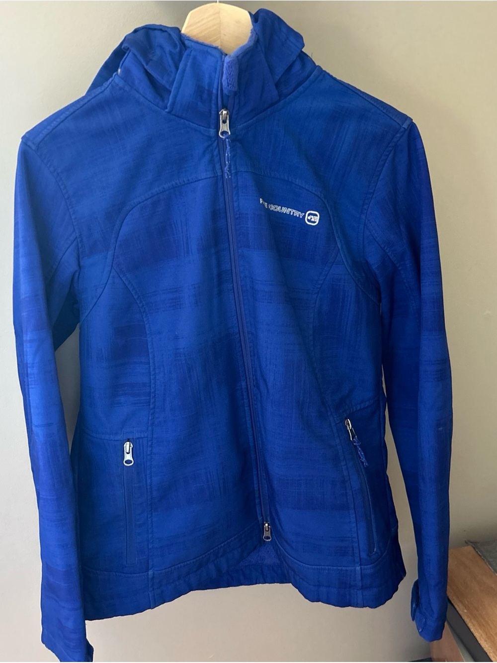 Free Country Royal Blue Hooded Zip Jacket